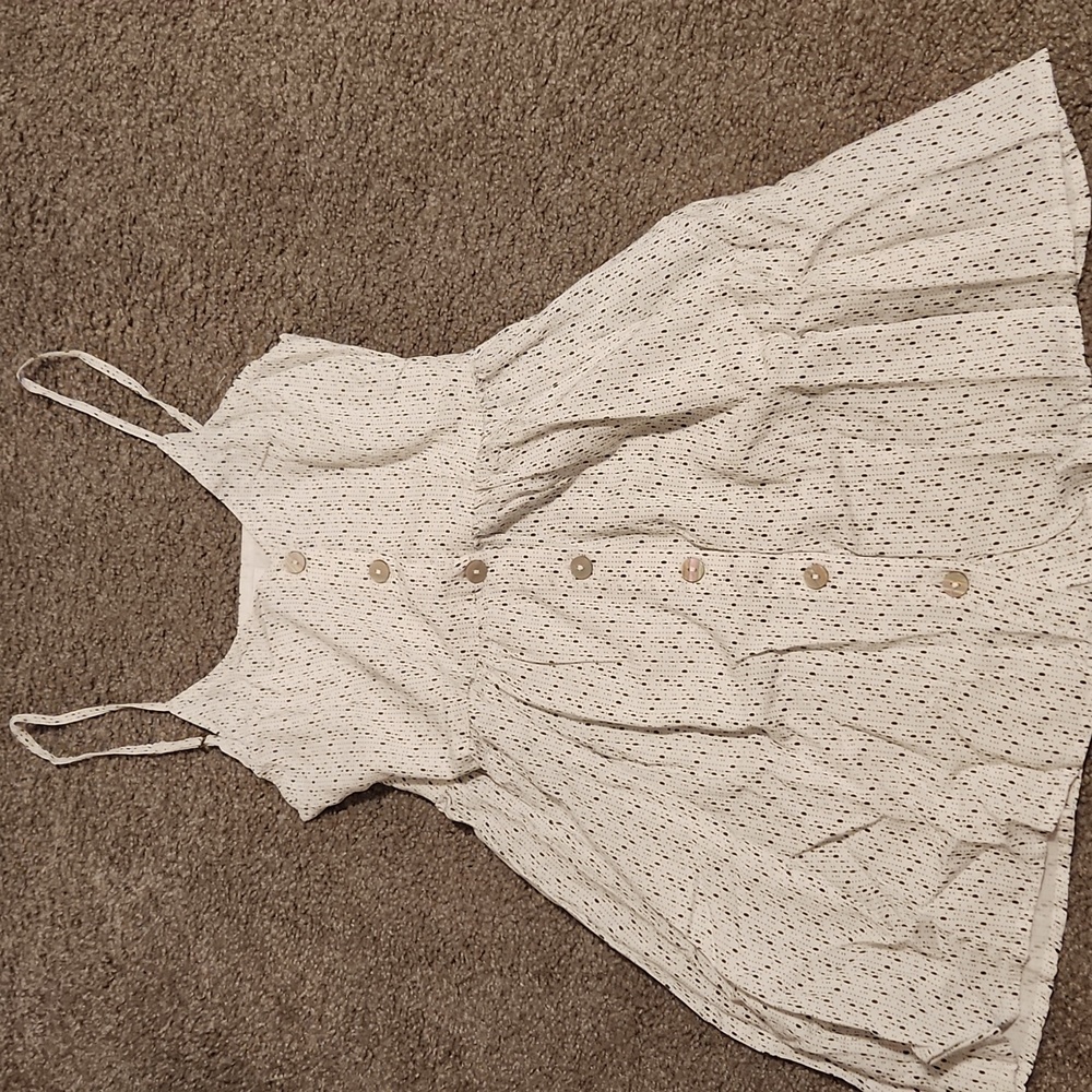 O'Neill White Button-Down Dress